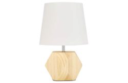 Collection - Hex Natural Wood - Table Lamp